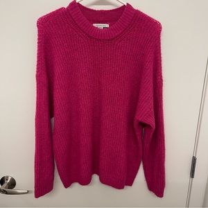 American Eagle Hot Pink Oversized Sweater